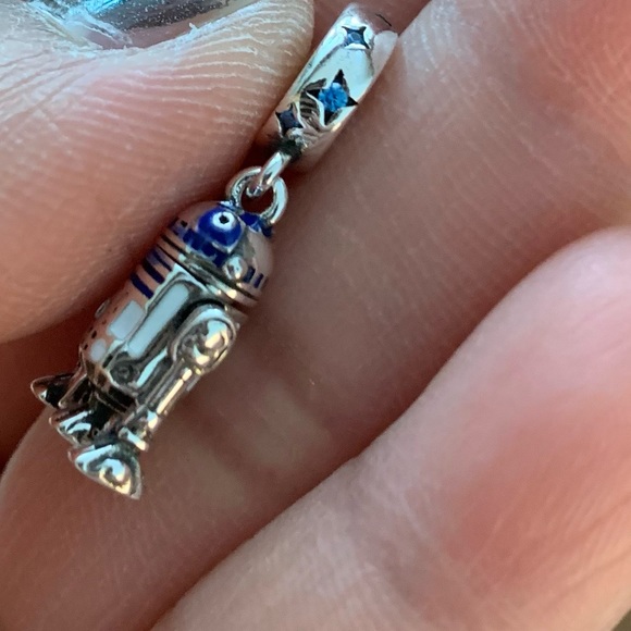 NWOT Star Wars R2-D2 Dangle Charm Sterling Silver 925 - Picture 9 of 13